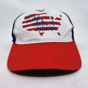 The United States of America Strapback Baseball Hat Cap One Size Red White Blue
